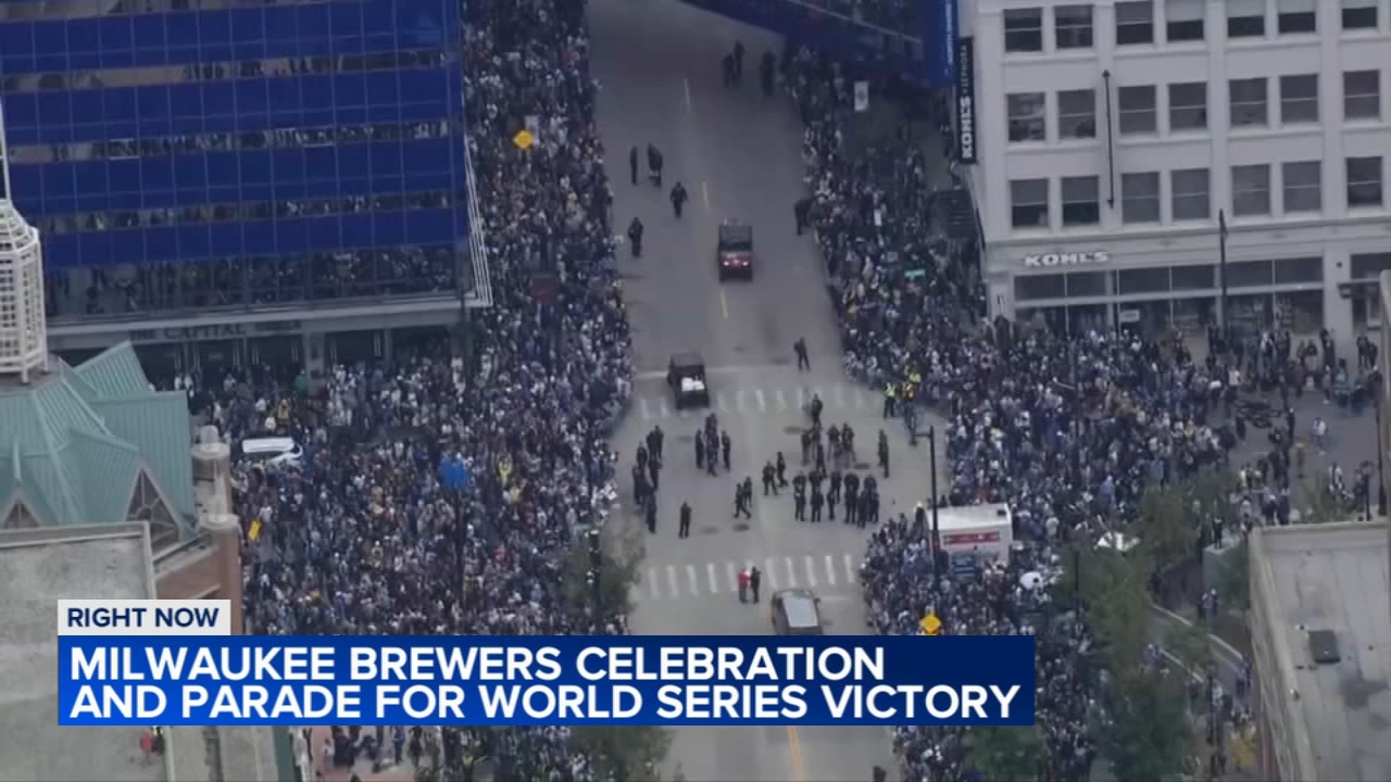 Brewers fans flood Milwaukee streets for a long-awaited World Series victory parade
       — ABC7 Chicago (WLS-TV)